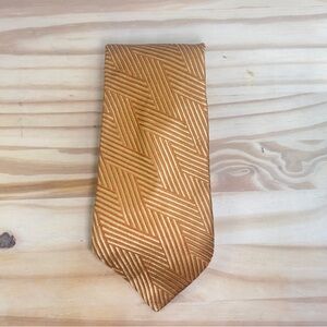 Clearance *2/$10* Ike Behar Gold and Orange Silk Tie